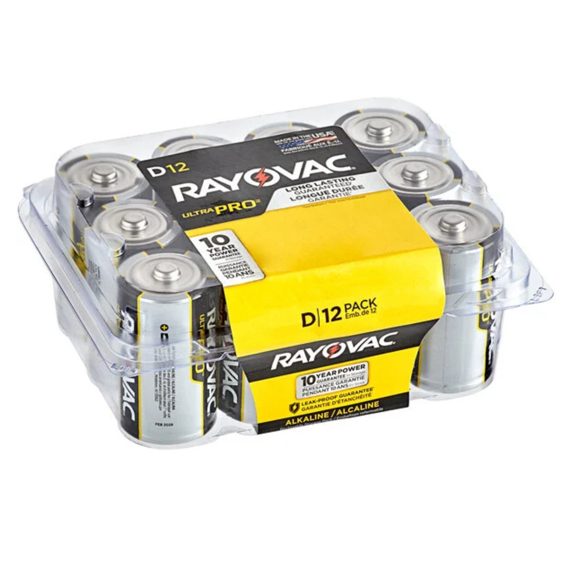Rayovac Ultra Pro Alkaline D Batteries (12-Pack) from Columbia Safety